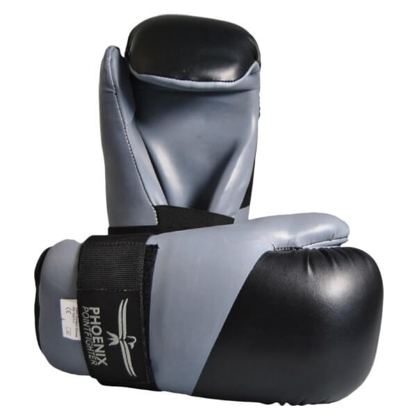 Pointfighting Open Hands grau-schwarz Gr XXL