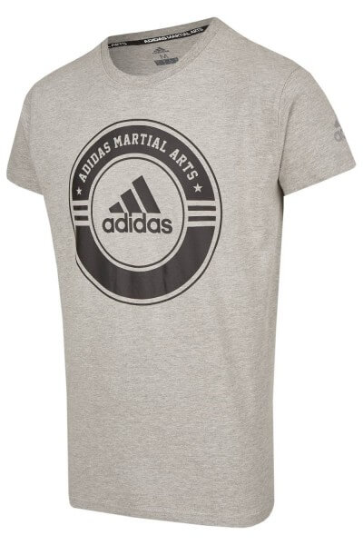 ADIDAS T-Shirt Combat Sport grau-schwarz XXS