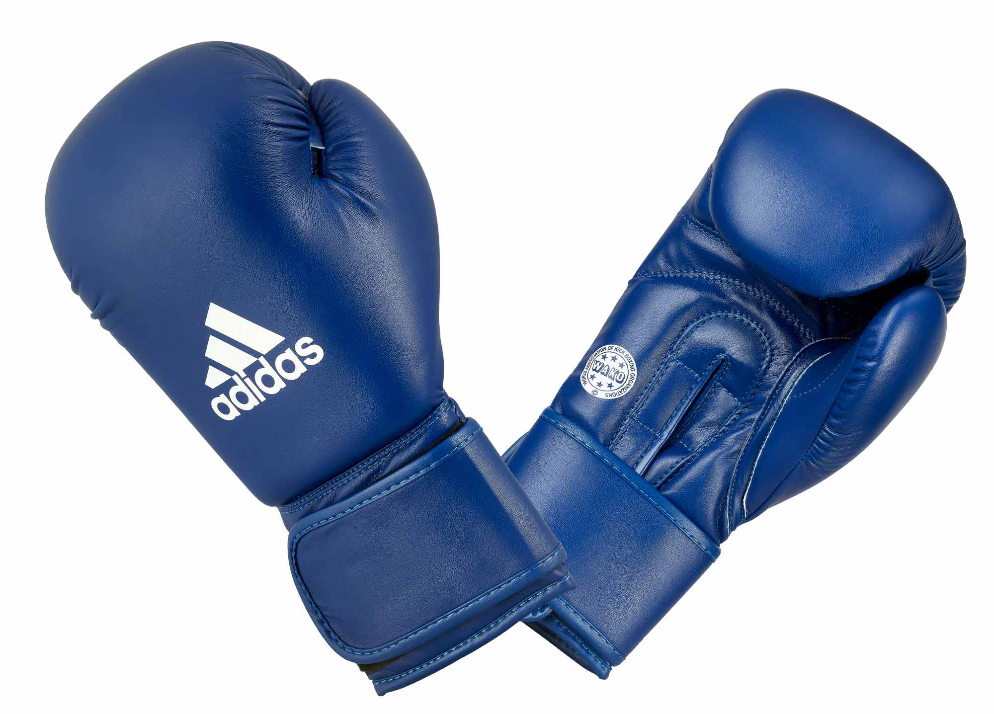 | Handschuhe WAKO Training Boxhandschuhe Blau Kickboxen | Kickbox ADIDAS | Boxhandschuhe 10oz. Ausrüstung