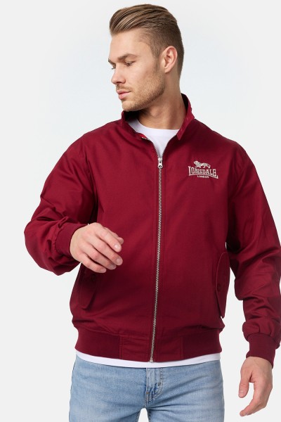 LONSDALE Harrington Jacke Classic Weinrot