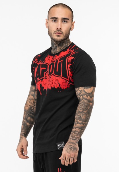 TAPOUT Herren T-Shirt SPLASHED normale Passform