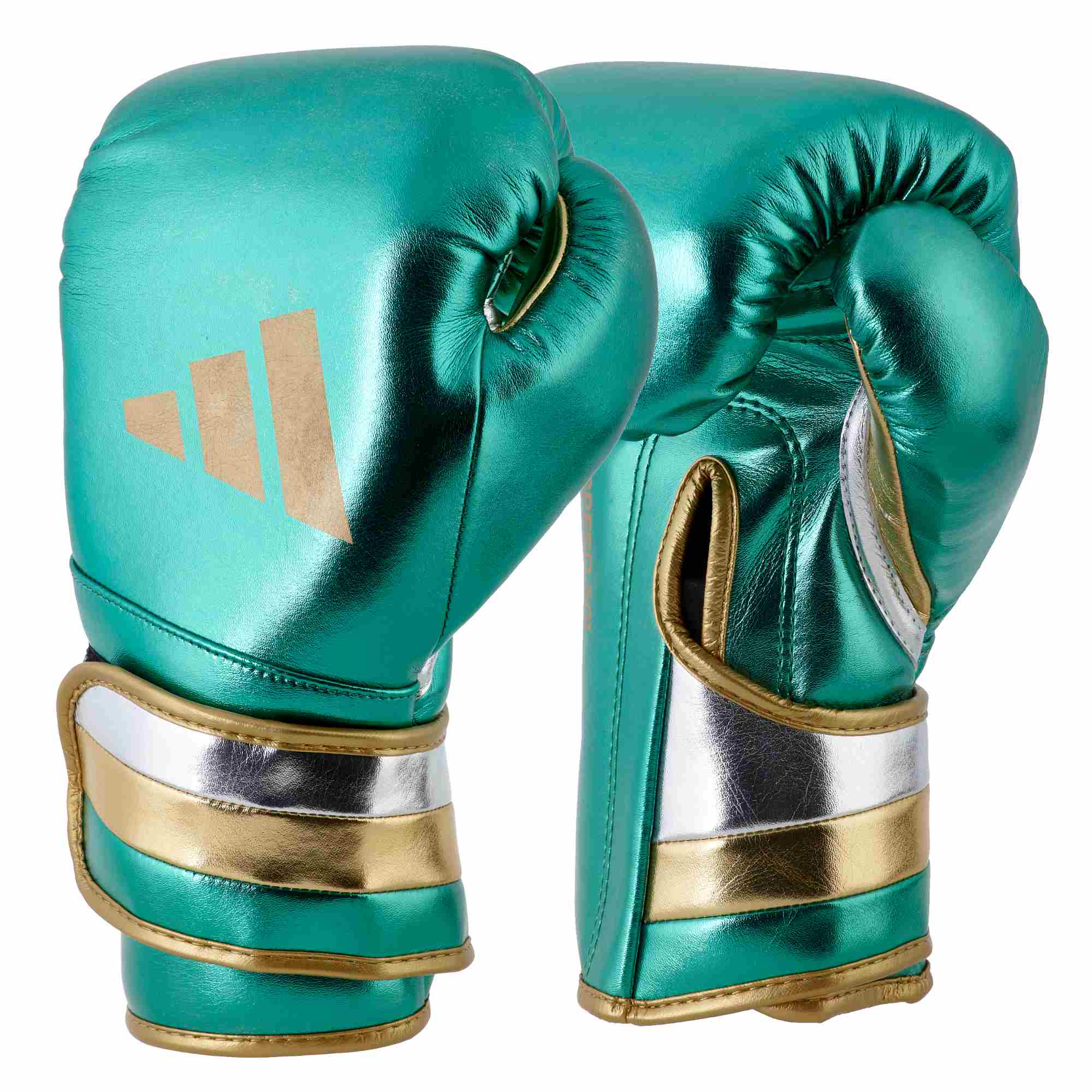 Kickbox | | Handschuhe | Ausrüstung ADIDAS Boxhandschuhe Speed 500 green/gold Boxhandschuhe