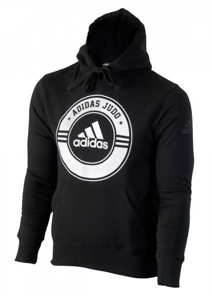 ADIDAS Hoodie Judo schwarz-weiß XL